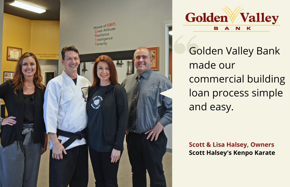 Scott & Lisa Halsey; Golden Valley Bank customer testimonials