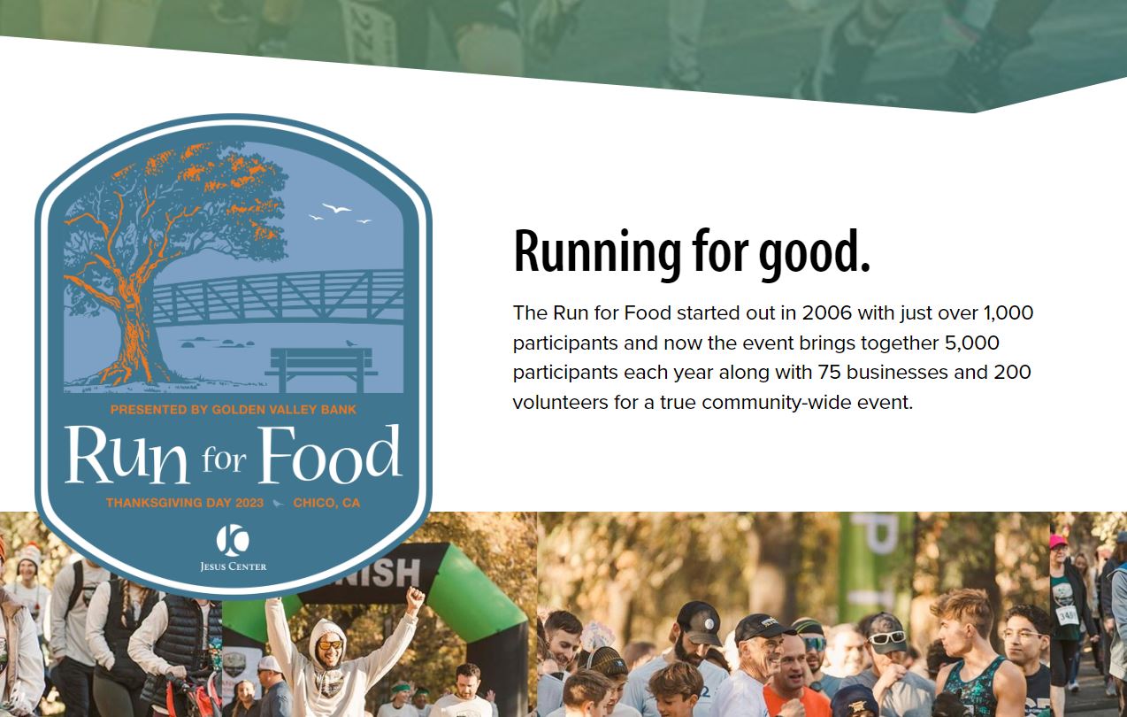 Run for Food Logo and Messaging